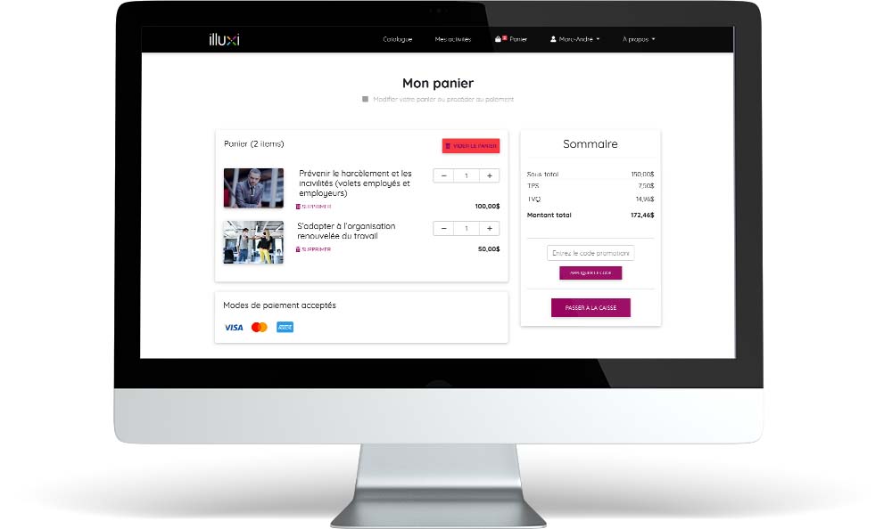 LMS illuxiLearn ecommerce