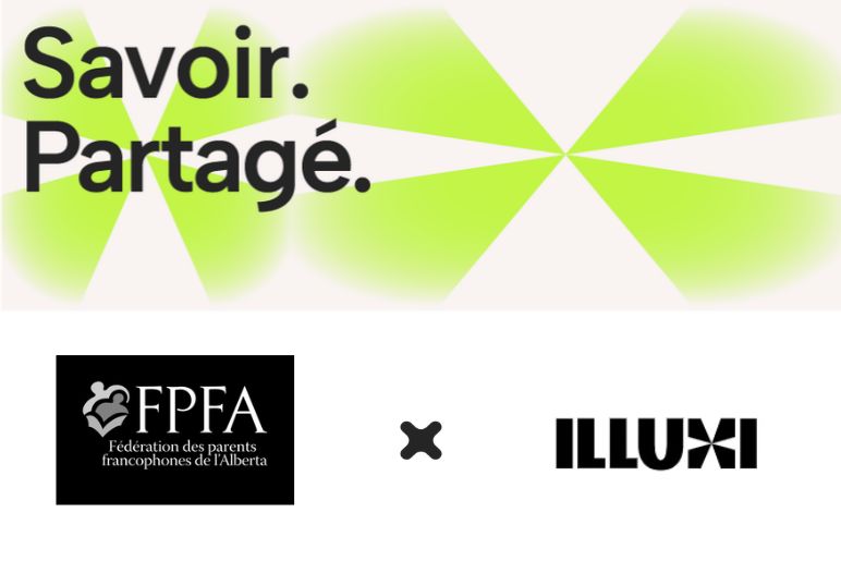 Logos de la FPFA et d’illuxi pour annoncer le choix d’illuxiLMS et d’illuxiCAMPUS.